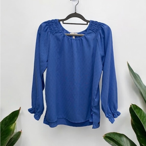 Jessica Simpson Women’s Blue Long Sleeve Blouse Size Small Top - Picture 1 of 5